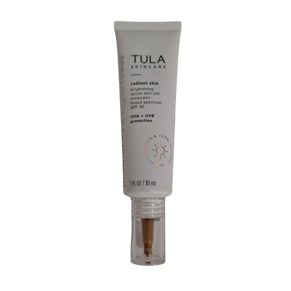 Tula Skincare Radiant Skin Tint 18 Sunscreen Broad Spectrum UVA UVB SPF 30 - Picture 1 of 4